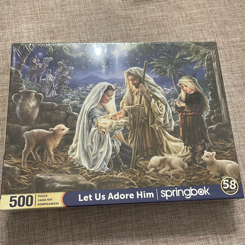 Springbok 'Let Us Adore Him' 500 Piece Puzzle